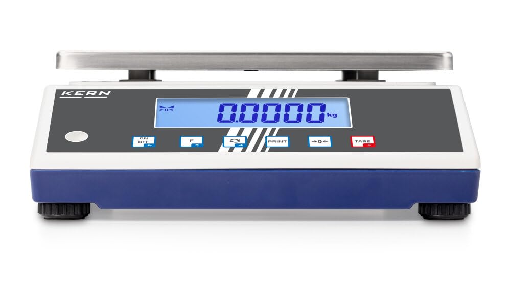 Kern FCB 6K-5 - Bilancia di controllo e porzionatura, Dimensioni compatte adatte agli spazi ristretti, Divisione [d]: 0,05 g, Peso min. del pezzo: 0,5 g, Portate [Max]: 6 kg