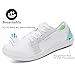 Women Barefoot Shoes Wide Toe Minimalist Walking Shoes Slip on Zero Drop Sole Cross-Trainer Sneakers Lightweight Workout(White,6)