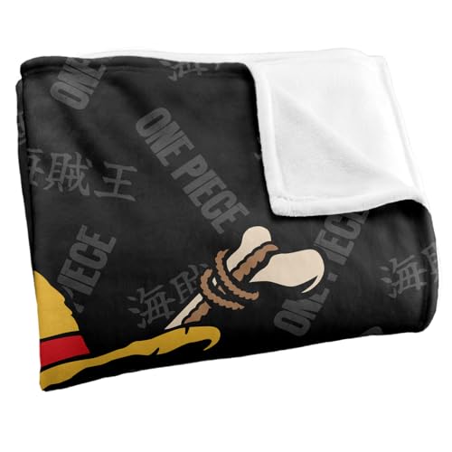 One PieceEinteilige Optimalweiche Kuscheldecke Jolly Roger Logo Silky Touch 152 x 127 cm
