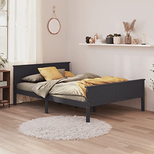 Tidyard Massivholzbett Komfortbett Bettrahmen Bettgestell Holzbett Seniorenbett Doppelbett/Einzelbett Jugendbett Landhausbett Gästebett Betten Bett,...