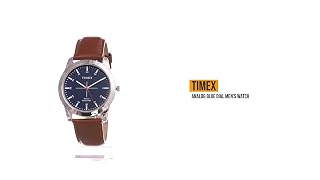 Timex Classics Analog Watch for Men with Round Dial & Water Resistant Wrist Watch