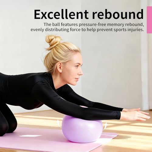 Set de 20 balones de ejercicio de 9 pulgadas, balón de pilates y mini balón de yoga para terapia física, fuerza del core y entrenamiento de estabilidad miniatura 5