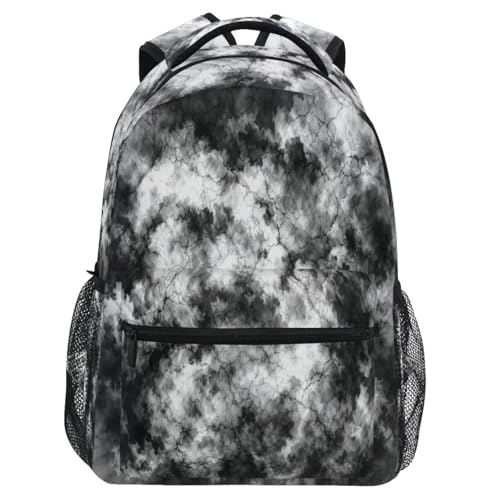 MNSRUU Mochila Escolar Feminina de Viagem com Caveira Gótica para Laptop, Mochilas Universitárias para Adolescentes, Tie Dye 08, One Size, Mochilas de Viagem