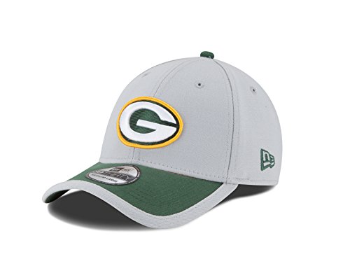 NFL Green Bay Packers 2015 39Thirty Stretch Fit Cap, Small/Medium, Gray