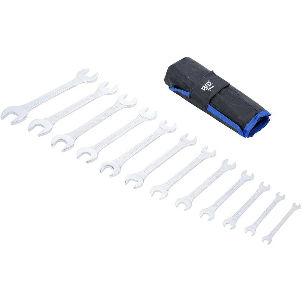 Jeu de Clés Plates 6 x 7-30 x 32 mm - 12 pcs - Acier Résistant et Pratique pour Bricolage, Pro - D-Work