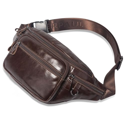 Sac banane en cuir véritable grande contenance pour ranger vos affaires avec style