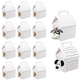 KeaJuidy 24 Stück Partygeschenkboxen Faltbar Geschenkboxen Kraftpapier DIY Hunde Süßigkeiten Boxen Welpen Partygeschenke für die Verabschiedung 18x12x10 cm