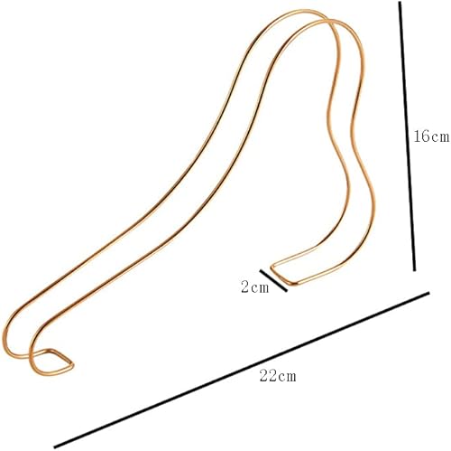 Miniatura 2 de lasenersm 2 piezas de soporte de exhibición de sandalias de acero inoxidable de tacón alto soporte de exhibición de zapatos estante de exhibición de