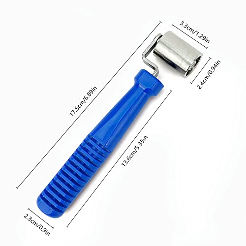 Cartints Smoothing Seam Roller Tool, Car Heat Insulation Sound Deadening Application Wheel Roller, Wallpaper Seam Roller, With Steel Roller Head And Anti-Slip Plastic Handle #TOP1