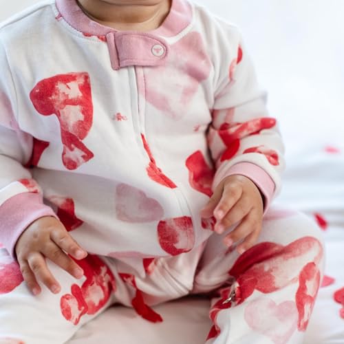 Image of Burt's Bees Baby unisex-baby Sleep & Play, Organic One-piece Romper-jumpsuit Pj, Zip Front Footed Pajama