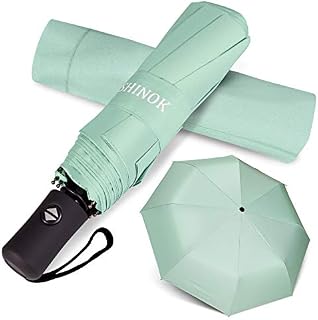 Travel Umbrella Folding Compact Umbrella Auto Open Close Sun Rain Umbrella with Sleeve