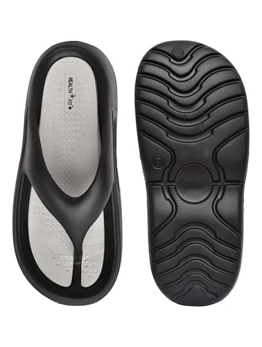 Image of HEALTH FIT Extra Soft Premium Slippers with Soft Acupressure Comfortable & Light Weight Stylish & Anti-Skid Classic Ultra Soft Casual Waterproof & Everyday Flip Flops HF147
