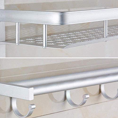 Almacenamiento de baño de pared con estante de secado resistente 6