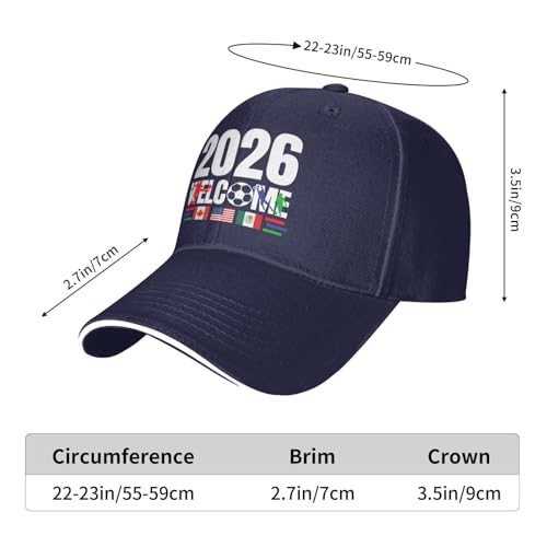 Gorra de aficionados fútbol Copa 2026 USA Canadá México miniatura 6