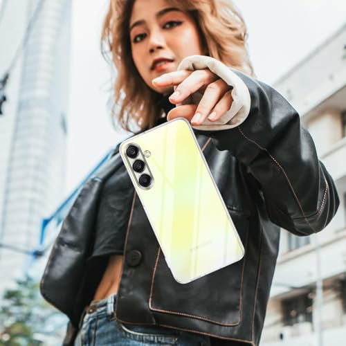 Image of Jkobi Back Cover for Samsung Galaxy A25 5G (Silicone Clear Shockproof Case with Camera Protection | Soft and Flexible | Transparent)