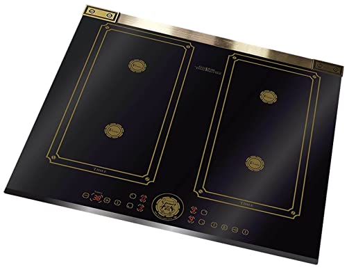 Kaiser Herd Set EH 6355 RotEm+KCT 6745 AD, Elektro Backofenset, Autark, 79L, Einbau Backofen, 8 Funktionen+Einbau Induktions Kochfeld 60 cm, Retro, Flex/Free Zone, Autark, Antik – Bild 8