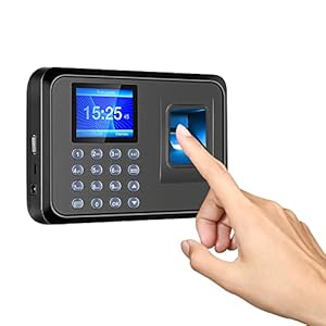 Fingerprint Attendance Machine, 2.4 TFT LCD Screen Intelligent Biometric Fingerprint Password Attendance Time Clock…