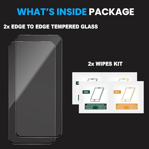 Image of ArmourPro Tempered Glass for Infinix GT 30 Pro - 9H Anti Scratch Screen Protector, Edge to Edge Coverage, HD Clarity, Smooth Touch, Case Friendly | Black, Pack of 2