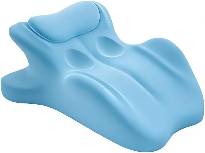 Ergonomic 27° Memory Foam Wedge Pillow - Couples Intimacy Pillow, Multi-Functional Memory Foam Lounge Cushion with Back Support to Alleviate Back Pain (Light Gray)