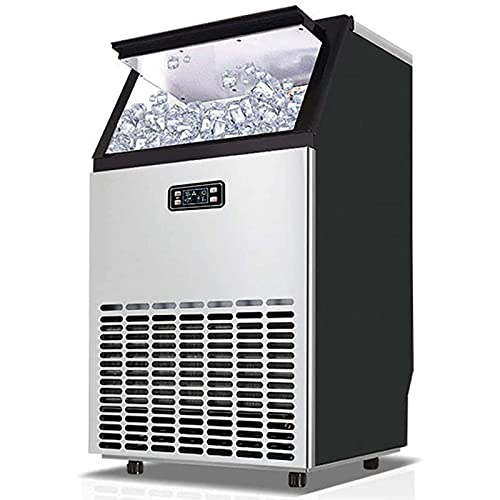 s Machine Countertop,Commercial Ice Cube Maker, Makes 121Lbs Ice in 24 Hrs-Ice Cubes Ready in 12 Mins, Electric Cube Ice Machine Could Be Used in Hotel,Restaurant,Bar,Home Office