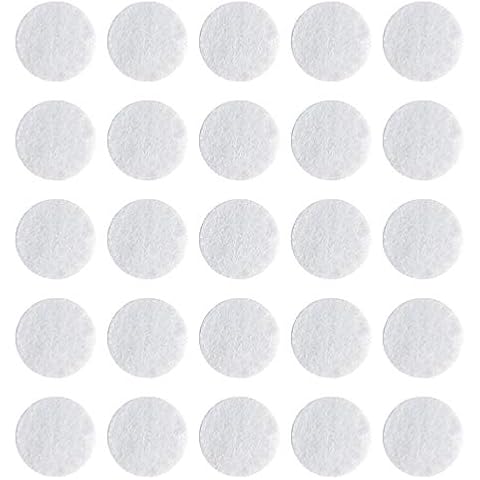 300 Pcs Microdermabrasion Cotton Filters Replacement 10 mm Dia Microdermabrasion Filters Facial Vacuum Filters Accesories Sponge Filter for Comedo Suction Microdermabrasion (White) Cover