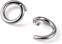 Vista 17 de 100 Piezas - Anillos de Enganche de Acero Inoxidable 304 - 7mm - Calibre 18 (1mm de Grosor)