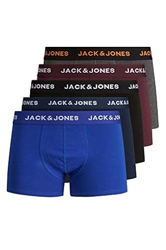 Jack & Jones Jacblack Friday Trunks 5 Pack Ltn Bóxer, Hombre, Multicolor, M | Ya disponible en tu tienda friki favorita! En mundofriki.es!
