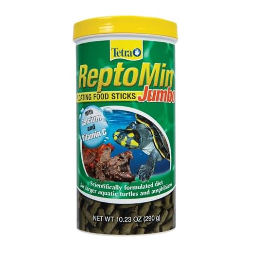 Tetra ReptoMin Jumbo Food Sticks for Large Aquatic Turtles, 10.23 oz