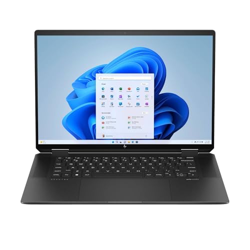 HP Spectre x360 Ordinateur portable convertible 2 en 1 | Intel Core Ultra 7 155H avec IA intégrée | Écran tactile IPS WQXGA 16' | RAM 16 Go | SSD 1 To | Intel Arc Graphics | Win11 | Clé copilot QWERTZ