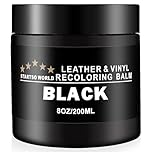 STARTSO WORLD Leather Recolouring Balm 200ml | Black Leather Repair Kit for Furniture, Leather Color Restorer for Couches | Leather Dye | Repair, Restore & Renew Old, Faded Leather
