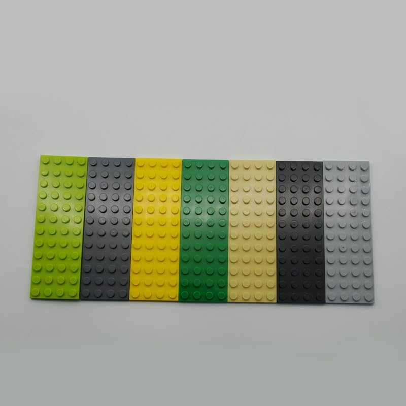 Miniatura 3 de Placas negras clásicas a granel, placa negra de 4 x 12, placas de construcción planas de 10 piezas, compatibles con piezas y piezas de Lego 4 x 12