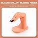 PACKOVE 20pcs Practice Nail Art Fake Fingers Simulation Fingers for Nail Hand Easy to Carry