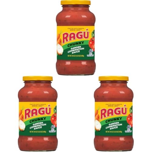 Image of Ragu Garden Combination Pasta Sauce, 680g (Pack of 3)