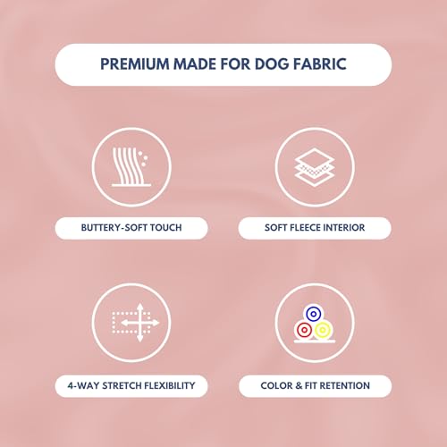 Image of Spark Paws Dog Hoodie - Premium Dog Sweater for Small, Medium, and Large Dogs | Warm Outfits for French Bulldogs, Pitbull, Puppy, Winter Jacket Alternative - Dusty Pink - M