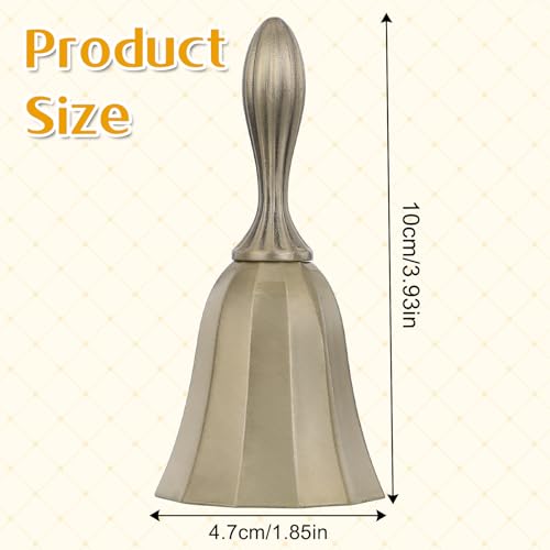 Extra Lautes Massives Messing Handglocke Tischglocke Schiffsglocke Weihnachtsglocke Burger Glocke Meditationsglocke Kleine Glocke für Restaurant Hotel Hochzeit Weihnachten Training von Haustieren