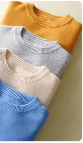 Men's Wool Cotton Blend Thick Crew Neck Pullover Sweater Knit Comfortable Everyday Wear3