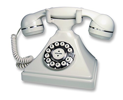 Teléfono Básico Cableado TeleMatrix Retro Desk Ash miniatura 1