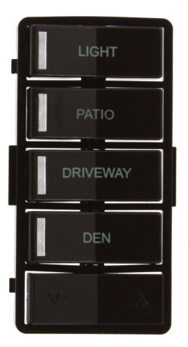 Limited Stock Leviton VPZLB-Z4B Vizia RF + Brown Label Kit for VRCZ4 4-Button Zone Controller