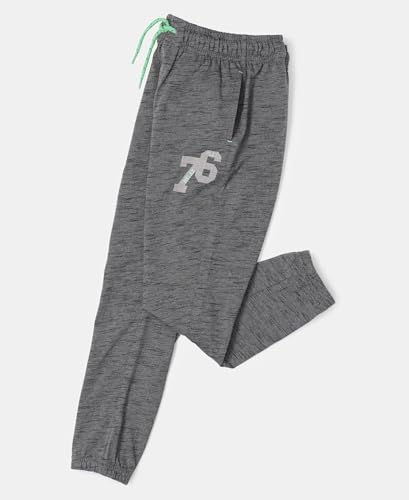 Image of Jockey AB10 Boys Super Combed Cotton Rich Graphic Printed Joggers with Elasticated Hem
