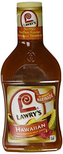 Lawry's, Hawaiian with Tropical Fruit Juices Marinade, 12oz Bottle (Pack of 3) by Lawry's