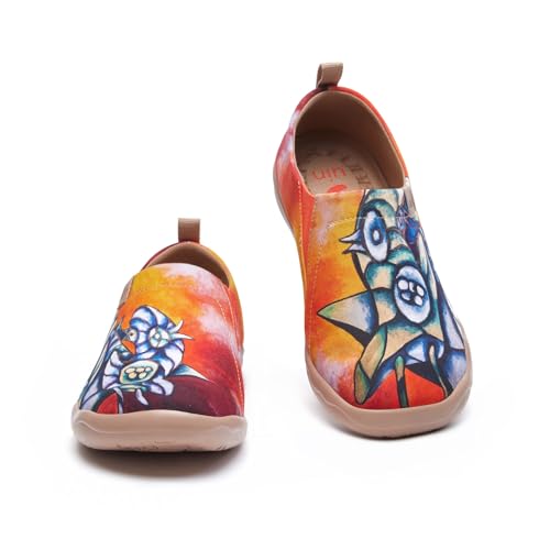 UIN Zoltan Women's Art Travel Shoes Comfort Slip On Loafers Lightweight Fashion Sneaker3