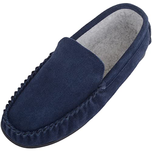 Mocassins berbères doublés polaire homme SNUGRUGS contre le froid et les glissades