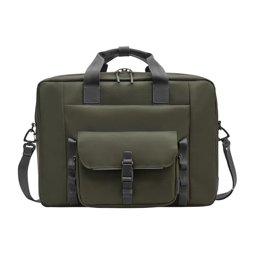 HP Modulare Tasche für Notebooks bis 15,6 Zoll, 3 Produkte in 1, Innen- und Außentaschen, gepolsterte Fächer, wasserabweisend, Abnehmbarer Schultergurt, hergestellt aus recyceltem Material, Grün