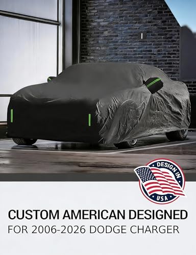 Image of Proadsy Custom Fit Car Cover for 2006-2026 Dodge Charger Waterproof Outdoor | UV-Blocking Waterproof With Soft Lining Prevents Leaks & Scratches. Perfect For Sunny, Snowy Outdoor Parking, Garage Storage