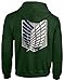 UGET Women's Attack on Titan Long Sleeve Hoodies Sweater Jacket Costume Coats Asia XL Green