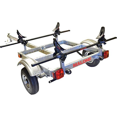 Malone XtraLight Trailer Package with 1 Saddle up Kayak Rack