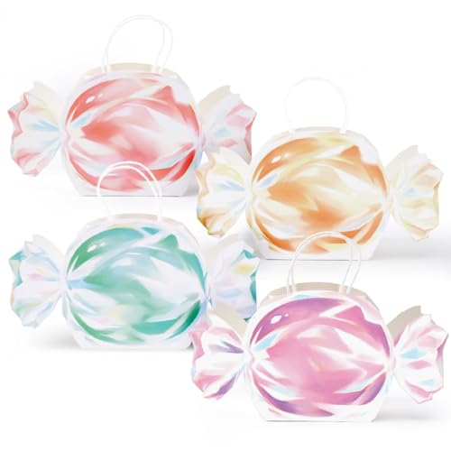 Sac cadeau en forme de bonbon Cheerland pour anniversaire et Halloween lot de 4