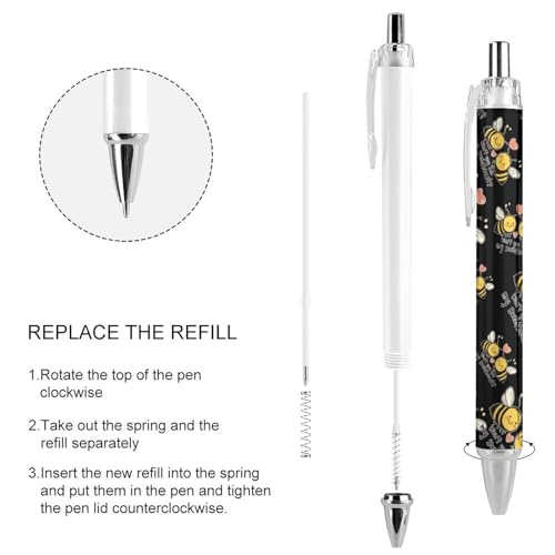 Stylo à bille rétractable noir pour optimiser vos notes de bureau et de cours