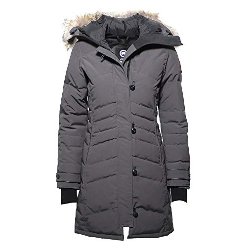 CANADA GOOSE カナダグース レディース ファーダウンジャケット LORETTE PARKA 2090L ロレッタ ダウンコート 4カラー 8808725 [並行輸入] (GRAPHITE, M)