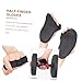 BESPORTBLE 2pairs Non- Half-Finger Weight Lifting Gloves Breathable Palm Protectors for Fitness Training and Outdoor Workouts Black